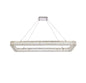 Monroe 50 inch LED Single rectangle pendant in chrome