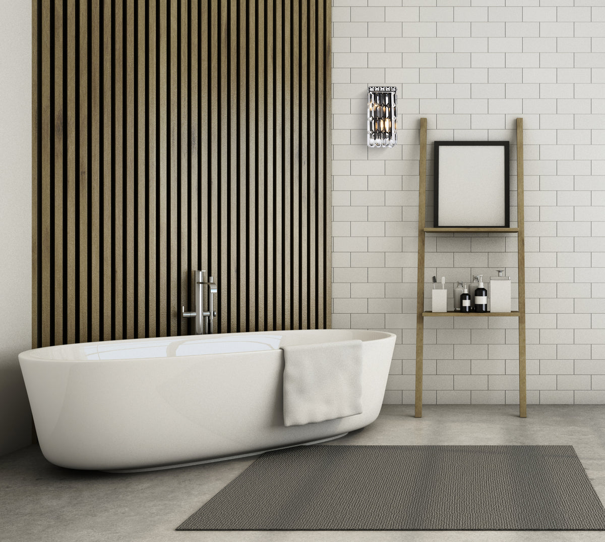 Maxime 6 inch black wall sconce