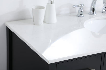 48 inch Single Bathroom Vanity in Black