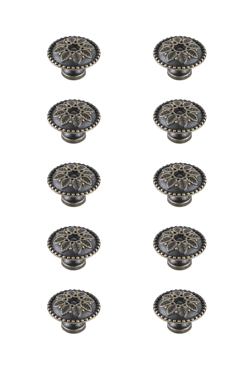 Corio 0.9" Diameter Antique Bronze Mushroom Knob Multipack (Set of 10)