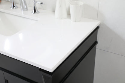 42 inch Single bathroom vanity in black