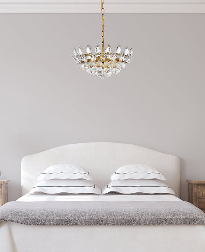 Emilia 16 inch pendant in brass