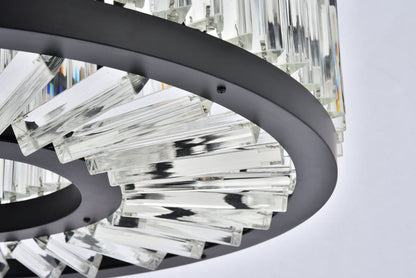 Chelsea 8 light Matte Black Chandelier Clear Royal Cut Crystal