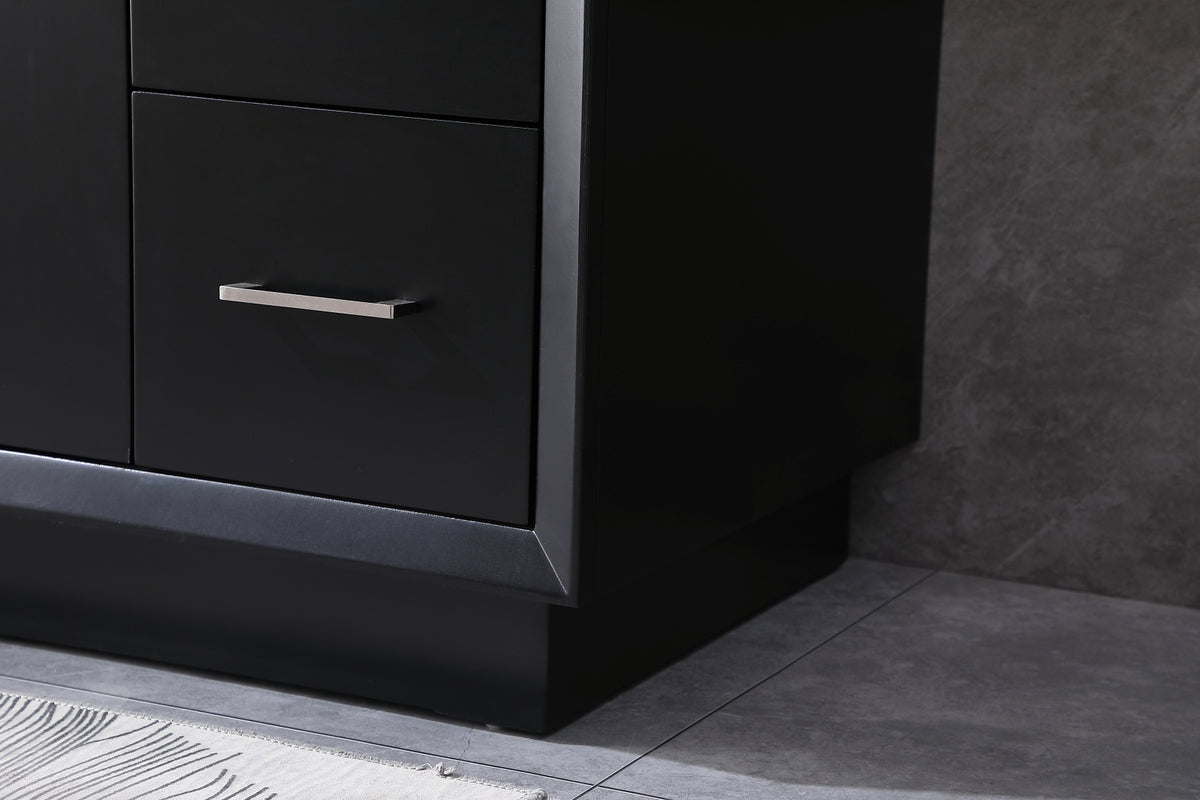 48 Inch SIngle Bathroom Vanity In Black