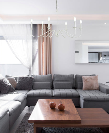 Rohan 30 inch chandelier in White