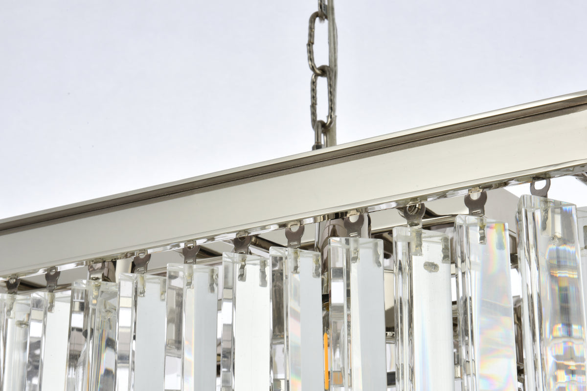 Sydney 12 light polished nickel Chandelier Clear Royal Cut Crystal