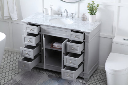 48 inch Single Bathroom Vanity set in Grey