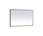 Pier 30x48 inch LED mirror with adjustable color temperature 3000K/4200K/6400K in black