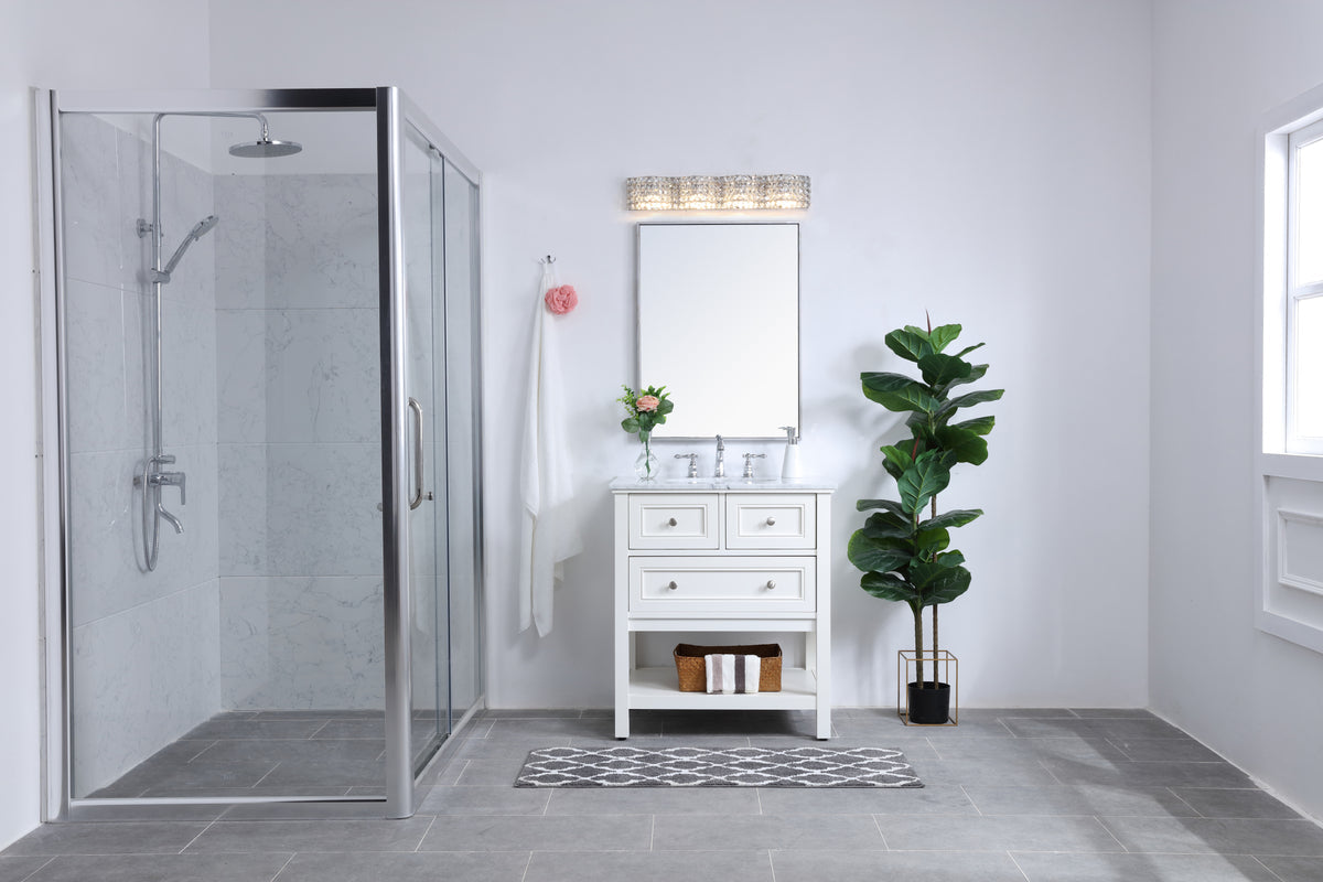 Ollie 4 light Chrome and Clear Crystals wall sconce