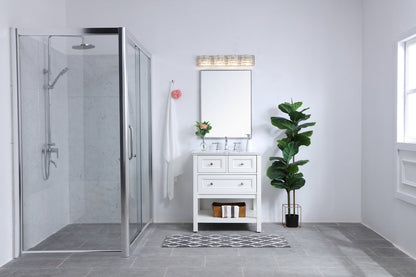 Ollie 4 light Chrome and Clear Crystals wall sconce