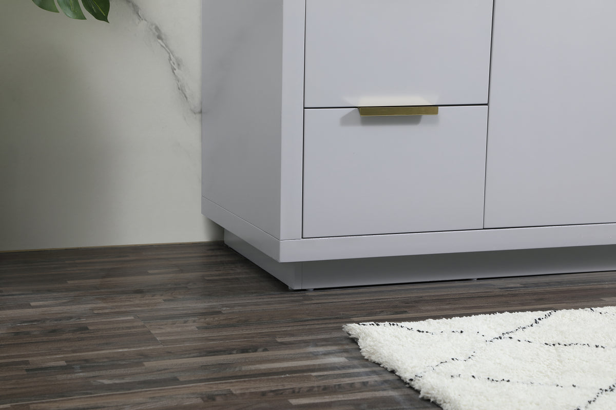 60 inch Single bathroom vanity in grey