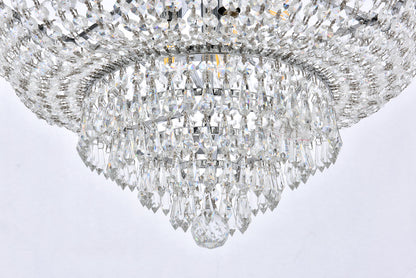 Century 12 light Chrome Chandelier Clear Royal Cut Crystal
