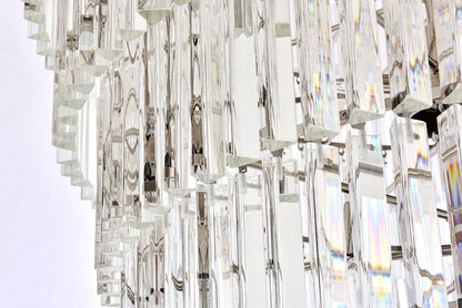 Sydney 48 inch spiral crystal chandelier in polished nickel