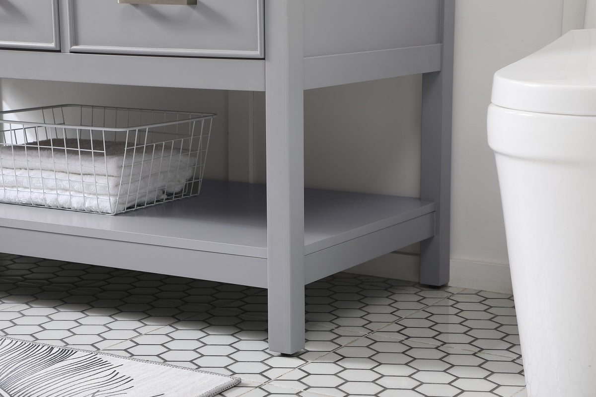 48 inch Single bathroom vanity in gray