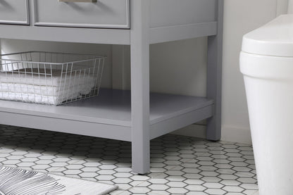 48 inch Single bathroom vanity in gray