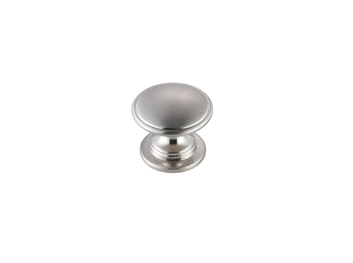 Kaid 1.2" Diameter Brushed Nickel Mushroom Knob Multipack (Set of 10)