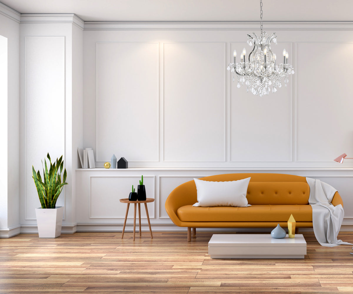 Maria Theresa 9 light Chrome Chandelier Clear Royal Cut Crystal