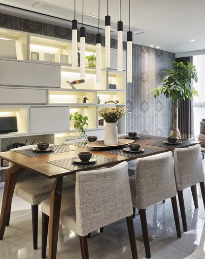 Weston 6 lights pendant in black