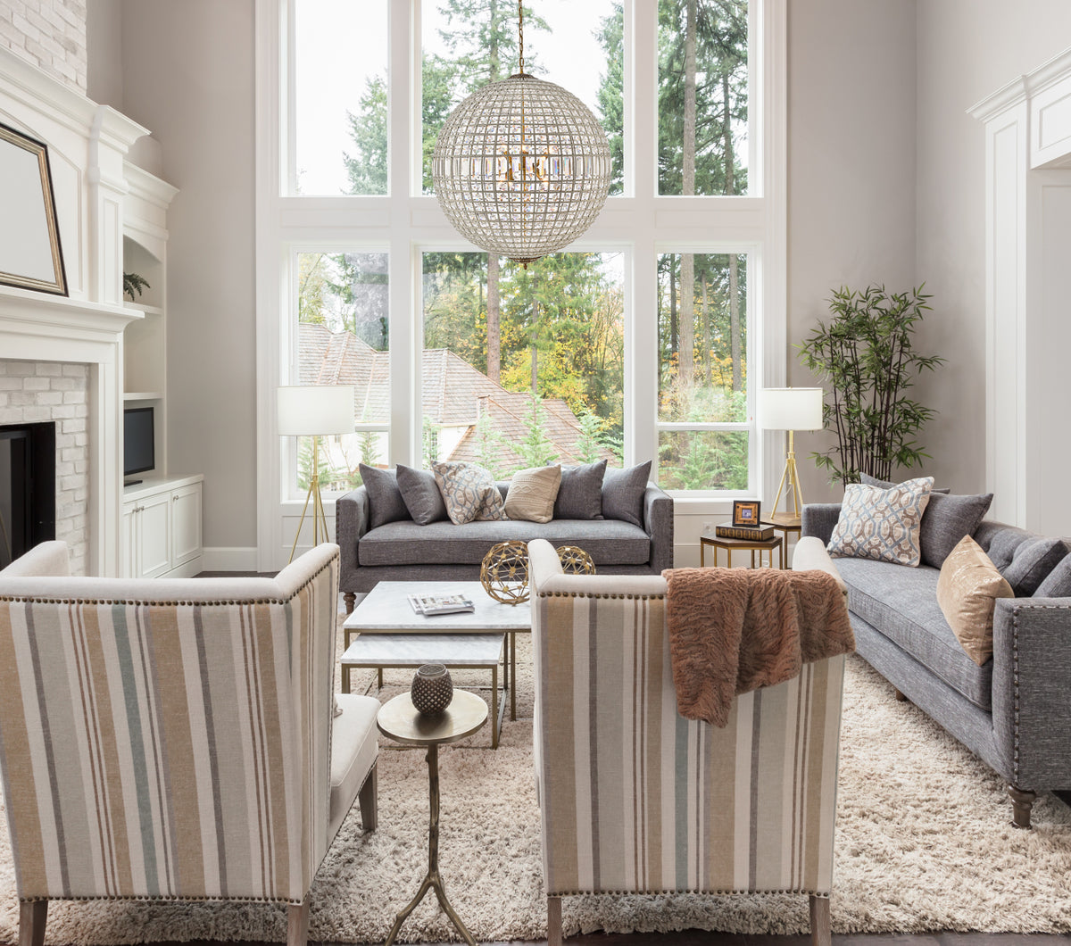 Olivia 8 light French Gold Chandelier Clear Royal Cut Crystal