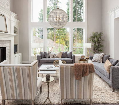 Olivia 8 light French Gold Chandelier Clear Royal Cut Crystal