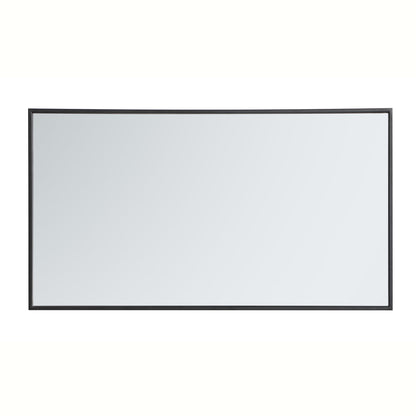 Metal frame rectangle mirror 20 inch in Black