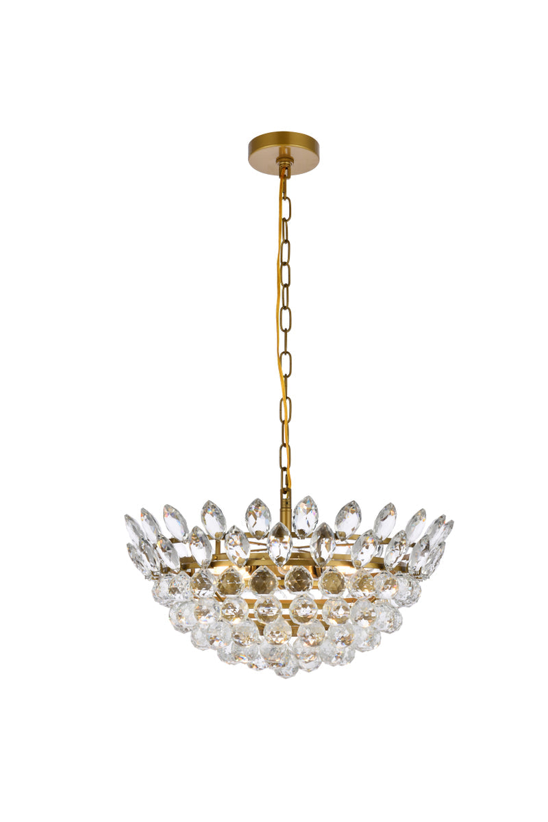 Emilia 20 inch pendant in brass
