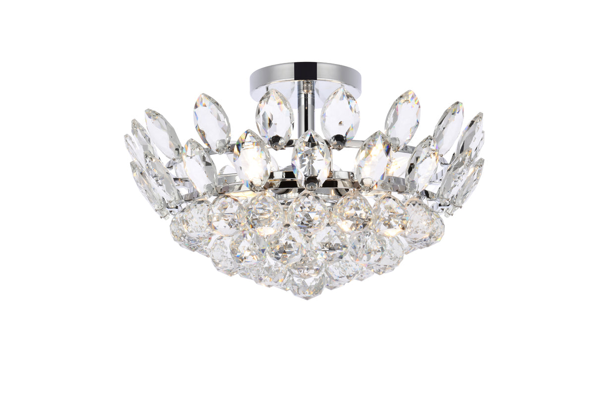 Emilia 16 inch flush mount in chrome