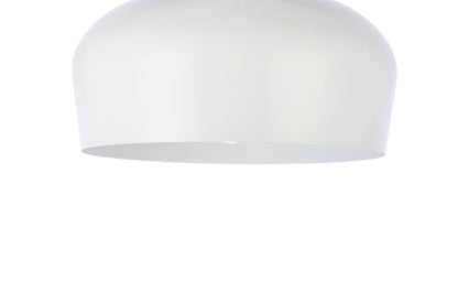 Nora 1 Light white plug-in pendant