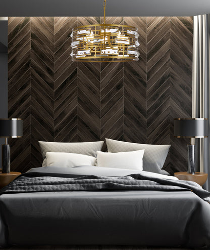 Kennedy 18.5 inch pendant in brass