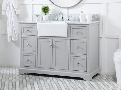 48 inch Single bathroom vanity in grey