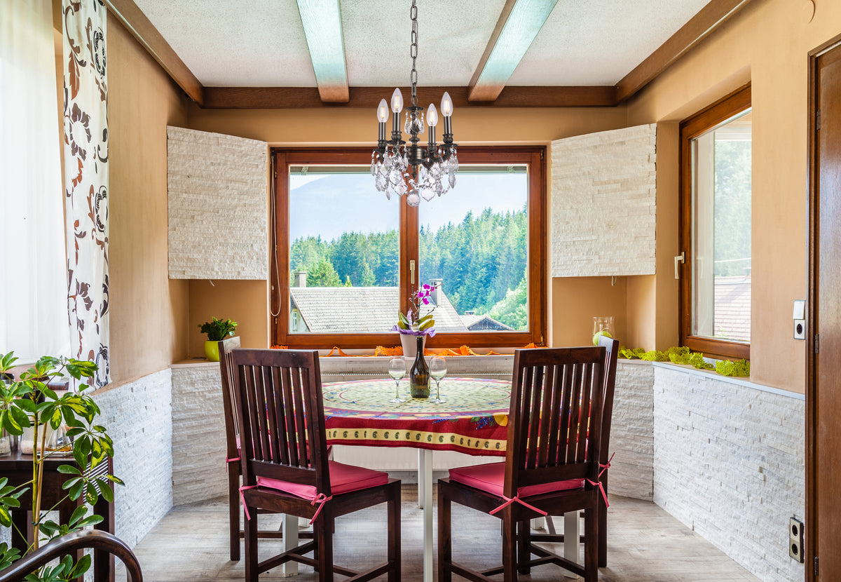 Lillie 4 light Pewter Pendant Clear Royal Cut Crystal