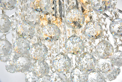 Toureg 11 light Chrome Chandelier Clear Royal Cut Crystal