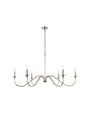 Rohan 48 inch chandelier in polished nickel