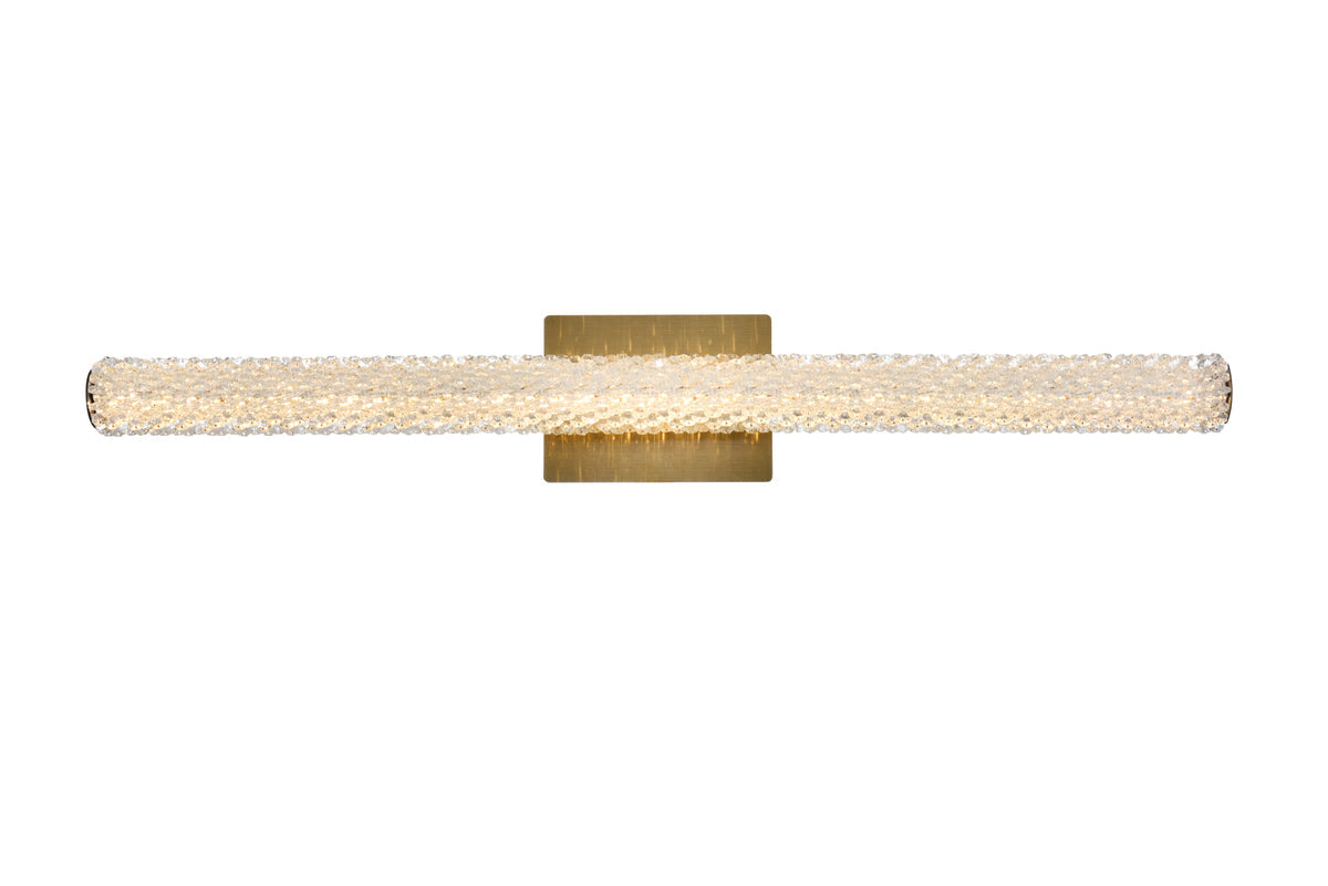 Bowen 36 inch Adjustable LED Wall Sconce in Satin Gold