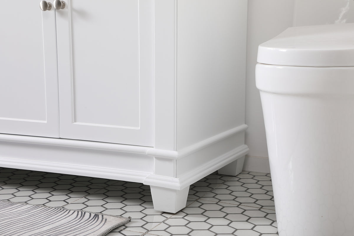 72 inch Double Bathroom Vanity set in White