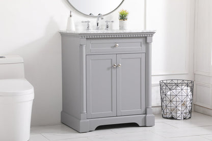 30 inch Single bathroom vanity in  Grey