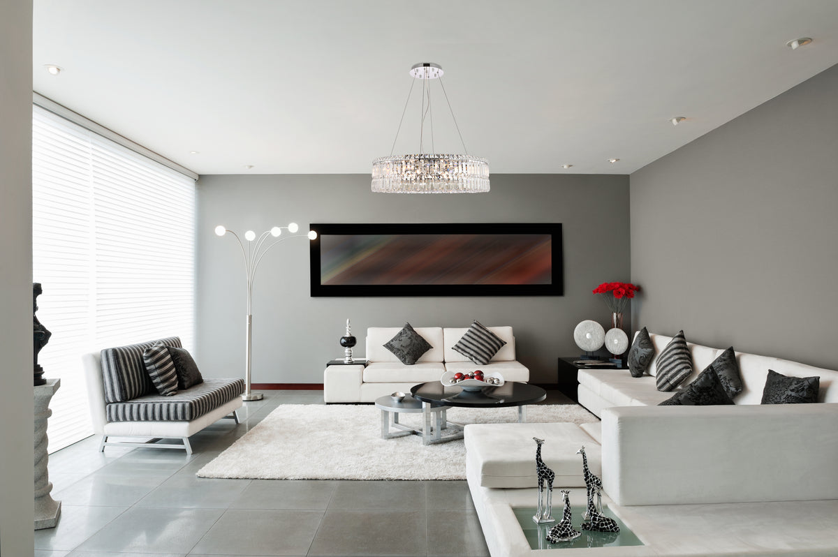 Maxime 12 light Chrome Chandelier Clear Royal Cut Crystal