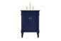 24 inch Single bathroom vanity in blue
