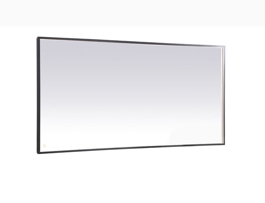 Pier 36x72 inch LED mirror with adjustable color temperature 3000K/4200K/6400K in black