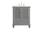 30 inch Single bathroom vanity in grey