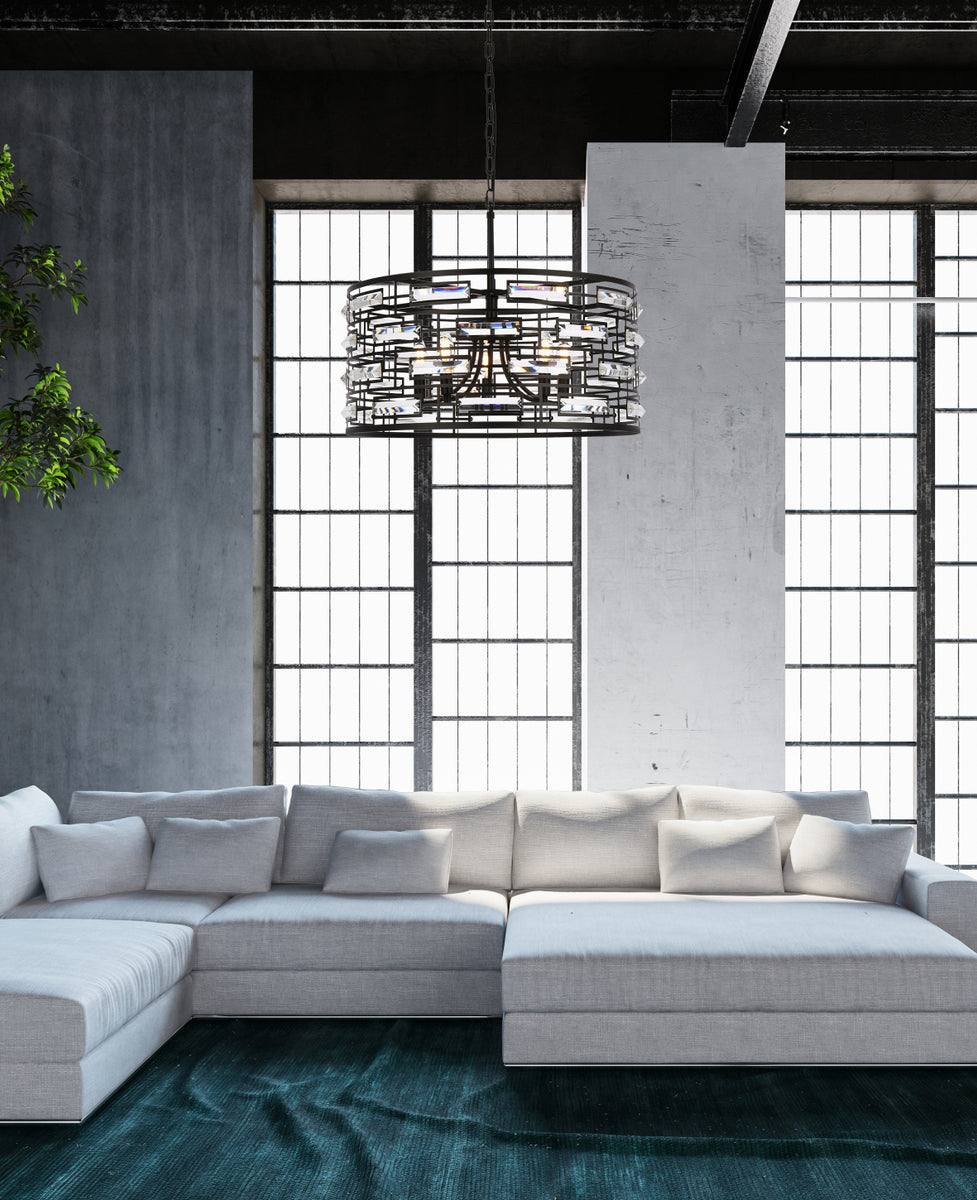 Kennedy 24 inch pendant in black