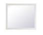 Aqua rectangle vanity mirror 42 inch in White