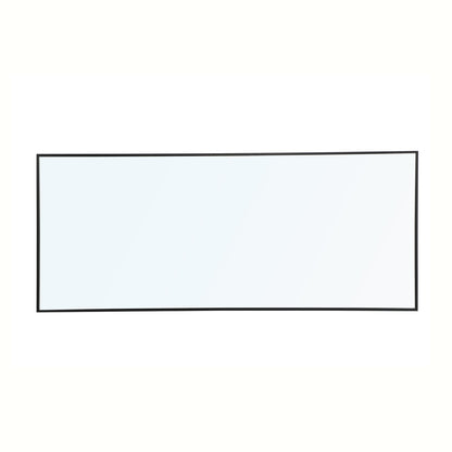 Metal frame Rectangle Mirror 30 inch Black