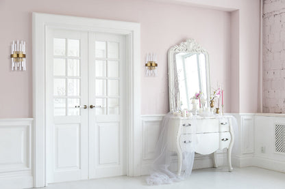 Dallas 2 light Gold and Clear Wall Sconce Clear Royal Cut Crystal