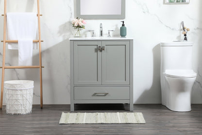 30 inch Single bathroom vanity in grey