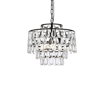 Mila 16 inch pendant in black