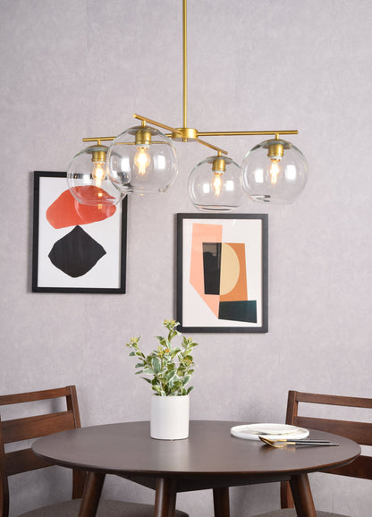 Opus 4 lights brass pendant