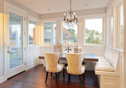 Rosalia 4 light French Gold Pendant Clear Royal Cut Crystal