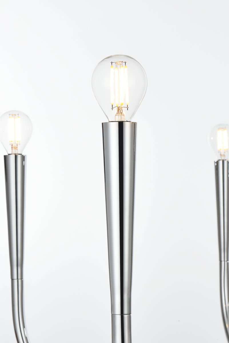 Layne 36 inch chandelier in Chrome