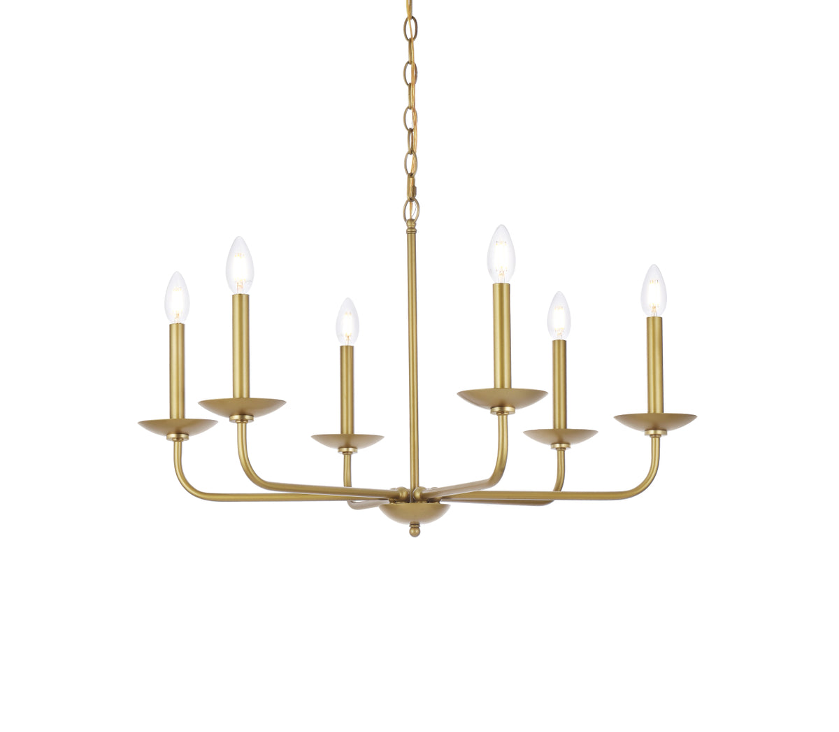 Cohen 30 inch pendant in brass